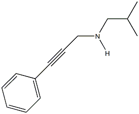 N-isobutyl-N-(3-phenyl-2-propynyl)amine Struktur