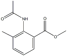 methyl 2-(acetylamino)-3-methylbenzoate Struktur