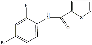 N-(4-bromo-2-fluorophenyl)-2-thiophenecarboxamide Struktur