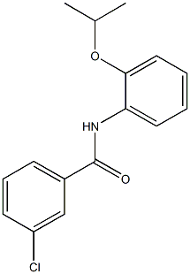 3-chloro-N-(2-isopropoxyphenyl)benzamide Struktur