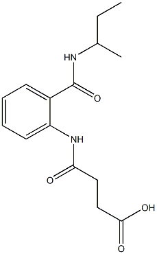 4-{2-[(sec-butylamino)carbonyl]anilino}-4-oxobutanoic acid Struktur