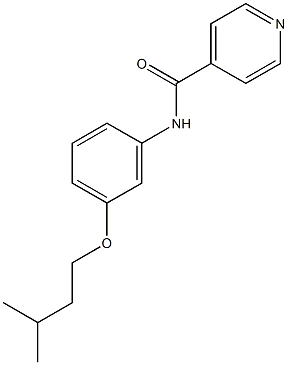 N-[3-(isopentyloxy)phenyl]isonicotinamide Struktur