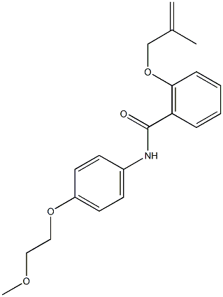 N-[4-(2-methoxyethoxy)phenyl]-2-[(2-methyl-2-propenyl)oxy]benzamide Struktur