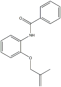 N-{2-[(2-methyl-2-propenyl)oxy]phenyl}benzamide Struktur