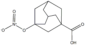 3-(Nitrooxy)-1-adamantanecarboxylic acid Struktur