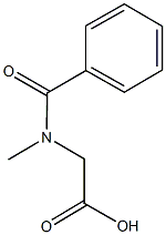 [benzoyl(methyl)amino]acetic acid Struktur