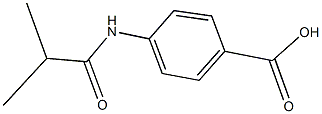 4-(isobutyrylamino)benzoic acid Struktur