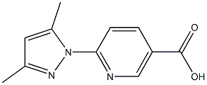 6-(3,5-dimethyl-1H-pyrazol-1-yl)nicotinic acid Struktur