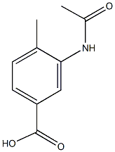 3-(acetylamino)-4-methylbenzoic acid Struktur