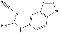 N-CYANO-N''(1H-INDOL-5-YL)GUANIDINE Struktur