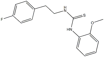 N-[2-(4-fluorophenyl)ethyl]-N'-(2-methoxyphenyl)thiourea Struktur