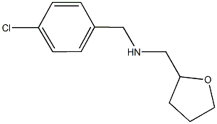 N-(4-chlorobenzyl)-N-(tetrahydro-2-furanylmethyl)amine Struktur