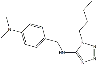 N-(1-butyl-1H-tetraazol-5-yl)-N-[4-(dimethylamino)benzyl]amine Struktur