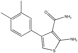 2-amino-4-(3,4-dimethylphenyl)-3-thiophenecarboxamide Struktur