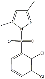 1-[(2,3-dichlorophenyl)sulfonyl]-3,5-dimethyl-1H-pyrazole Struktur