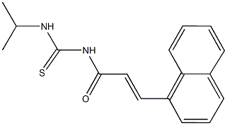 N-isopropyl-N'-[3-(1-naphthyl)acryloyl]thiourea Struktur