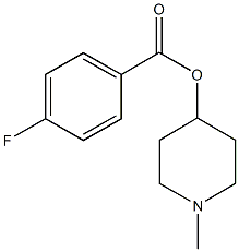 1-methyl-4-piperidinyl 4-fluorobenzoate Struktur