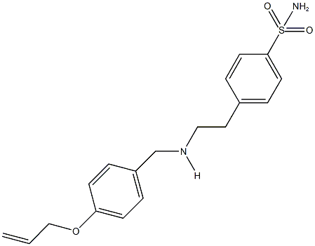 4-(2-{[4-(allyloxy)benzyl]amino}ethyl)benzenesulfonamide Struktur