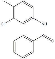 N-(3-chloro-4-methylphenyl)benzamide Struktur