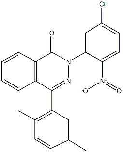 2-{5-chloro-2-nitrophenyl}-4-(2,5-dimethylphenyl)-1(2H)-phthalazinone Struktur