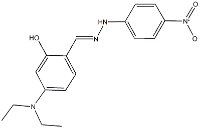 4-(diethylamino)-2-hydroxybenzaldehyde {4-nitrophenyl}hydrazone Struktur