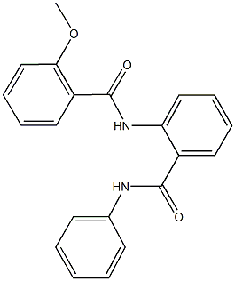 2-[(2-methoxybenzoyl)amino]-N-phenylbenzamide Struktur