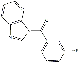 1-(3-fluorobenzoyl)-1H-benzimidazole Struktur