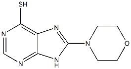 8-(4-morpholinyl)-9H-purin-6-yl hydrosulfide Struktur