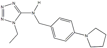 N-(1-ethyl-1H-tetraazol-5-yl)-N-[4-(1-pyrrolidinyl)benzyl]amine Struktur