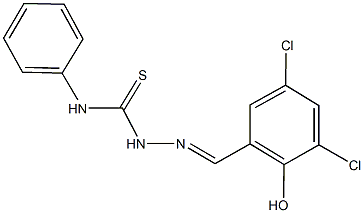 3,5-dichloro-2-hydroxybenzaldehyde N-phenylthiosemicarbazone Struktur