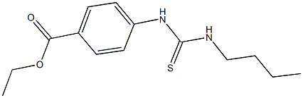 ethyl 4-{[(butylamino)carbothioyl]amino}benzoate Struktur