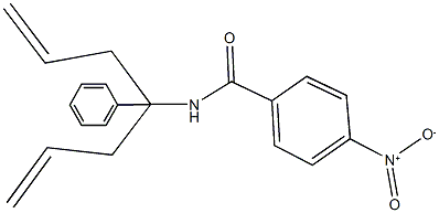 N-(1-allyl-1-phenyl-3-butenyl)-4-nitrobenzamide Struktur