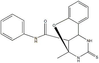 (9S)-9-methyl-N-phenyl-11-thioxo-8-oxa-10,12-diazatricyclo[7.3.1.0~2,7~]trideca-2,4,6-triene-13-carboxamide Struktur