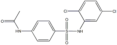 N-{4-[(2,5-dichloroanilino)sulfonyl]phenyl}acetamide Struktur