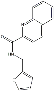 N-(2-furylmethyl)-2-quinolinecarboxamide Struktur