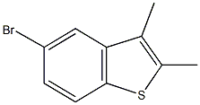 5-bromo-2,3-dimethyl-1-benzothiophene Struktur