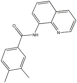 3,4-dimethyl-N-(8-quinolinyl)benzamide Struktur