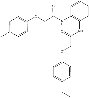 2-(4-ethylphenoxy)-N-(2-{[(4-ethylphenoxy)acetyl]amino}phenyl)acetamide Struktur