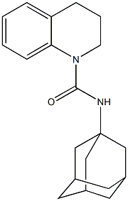 N-(1-adamantyl)-3,4-dihydro-1(2H)-quinolinecarboxamide Struktur