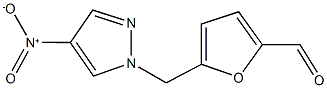 5-({4-nitro-1H-pyrazol-1-yl}methyl)-2-furaldehyde Struktur