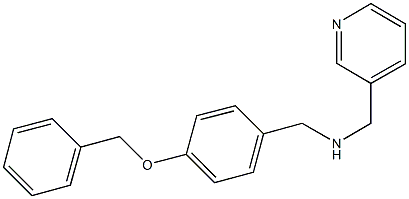 N-[4-(benzyloxy)benzyl]-N-(3-pyridinylmethyl)amine Struktur