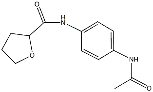 N-[4-(acetylamino)phenyl]tetrahydro-2-furancarboxamide Struktur