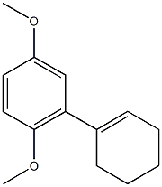 2-(1-cyclohexen-1-yl)-1,4-dimethoxybenzene Struktur