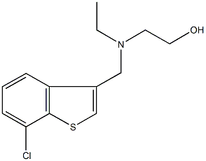 2-[[(7-chloro-1-benzothien-3-yl)methyl](ethyl)amino]ethanol Struktur