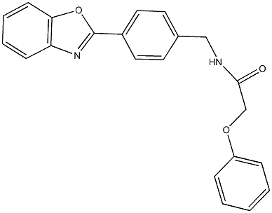 N-[4-(1,3-benzoxazol-2-yl)benzyl]-2-phenoxyacetamide Struktur