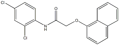 N-(2,4-dichlorophenyl)-2-(1-naphthyloxy)acetamide Struktur