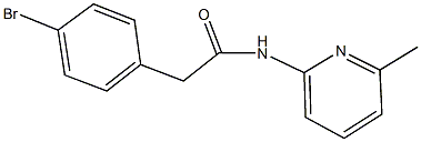 2-(4-bromophenyl)-N-(6-methyl-2-pyridinyl)acetamide Struktur