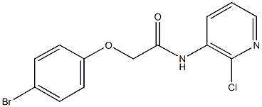 2-(4-bromophenoxy)-N-(2-chloro-3-pyridinyl)acetamide Struktur