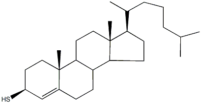 cholest-4-ene-3-thiol Struktur