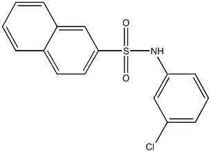 N-(3-chlorophenyl)-2-naphthalenesulfonamide Struktur